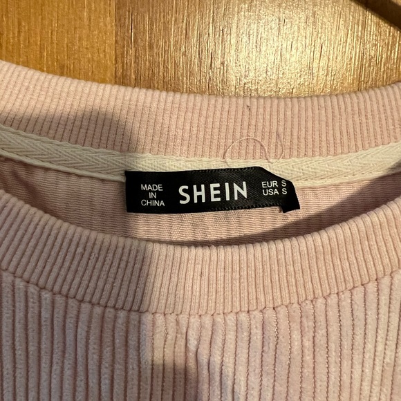 Shein color block sweater size small pink, blue and white - Picture 2 of 3